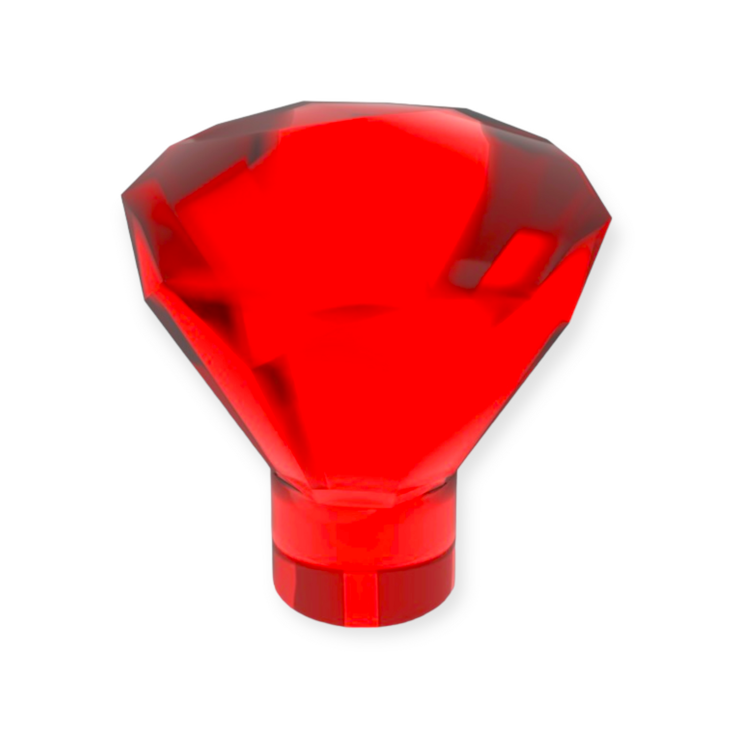 LEGO Rock 1x1 Jewel - Trans-Red