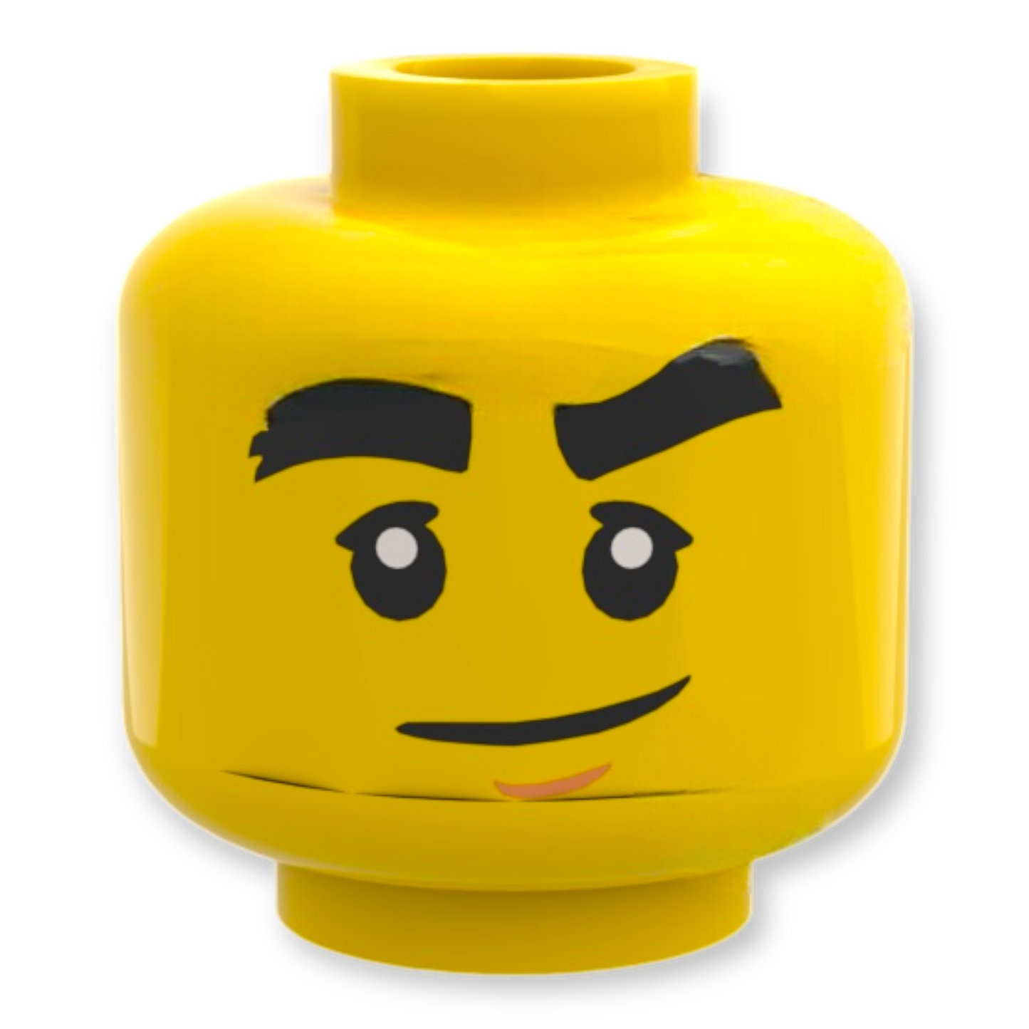 Tête de figurine LEGO - 2258 - Double face souriante / en colère