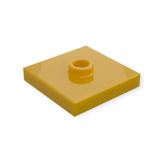 LEGO Plate Modified 2x2 - Pearl Gold
