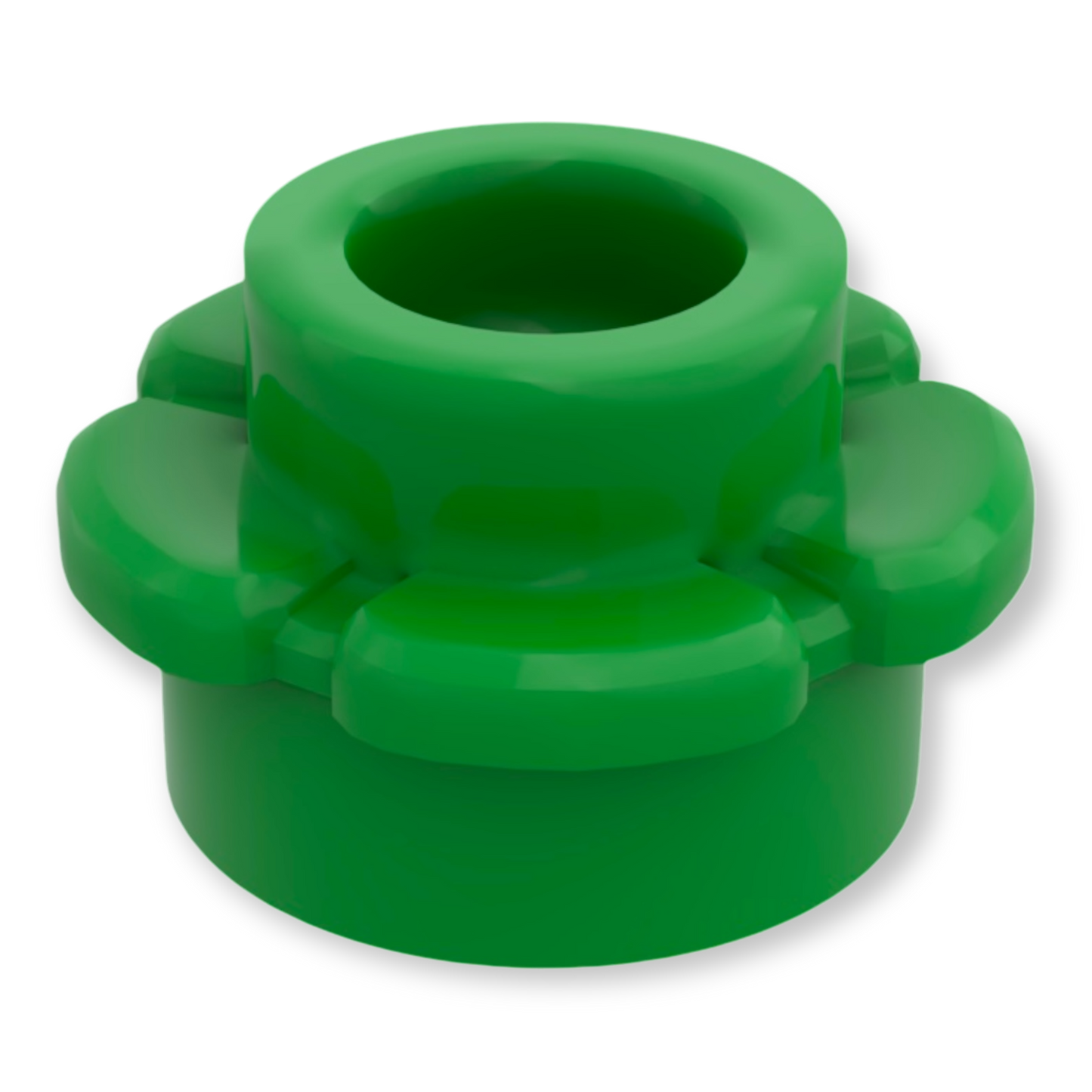 LEGO Plate Round 1x1 Flower - Green