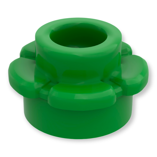 LEGO Plate Round 1x1 Flower - Green