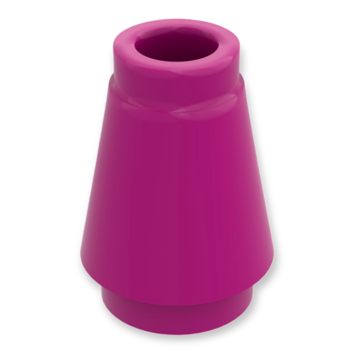 LEGO Cone 1x1 with Top Groove in Magenta