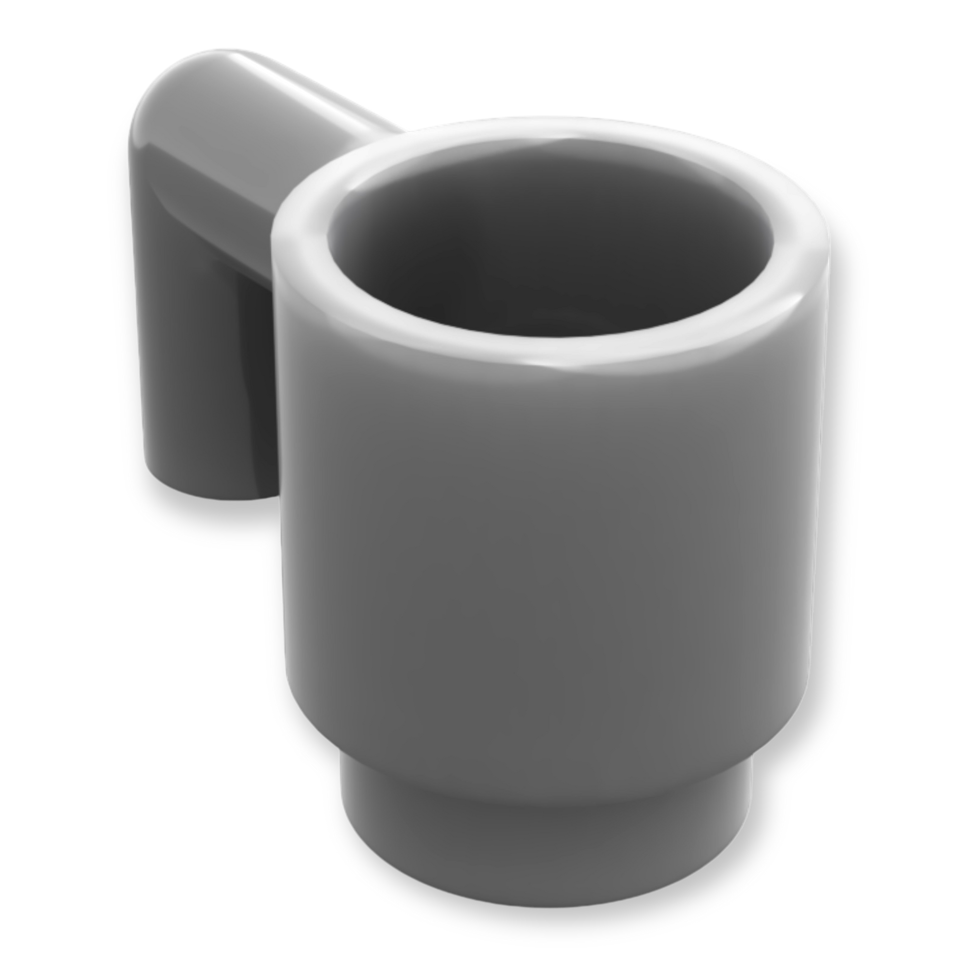 LEGO Minifiguren Tasse / Cup in Flat Silver