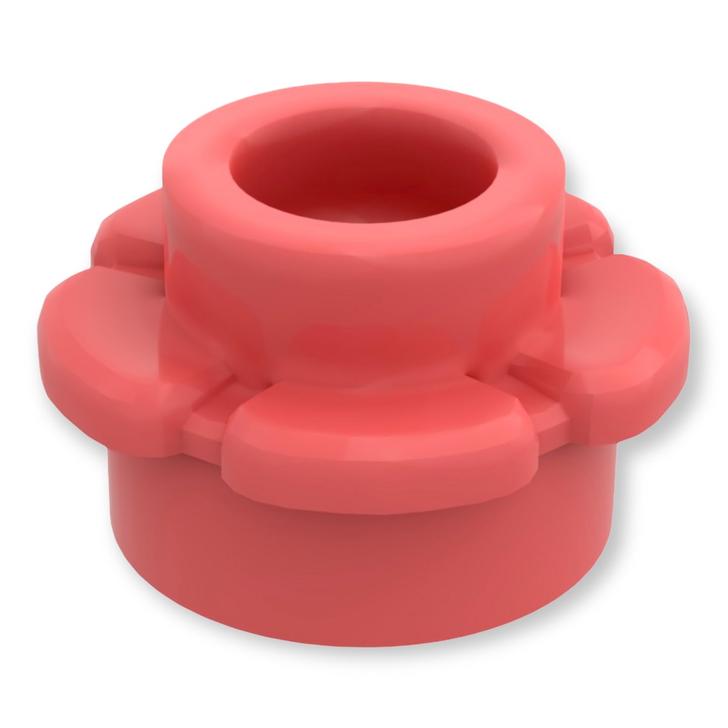 LEGO Plate Round 1x1 Flower - Coral