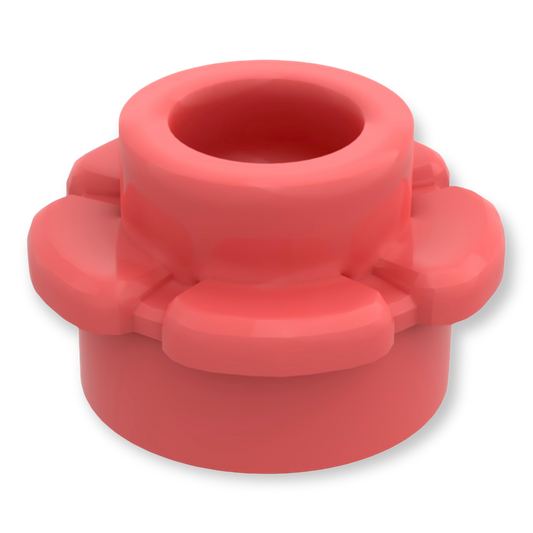 LEGO Plate Round 1x1 Flower - Coral