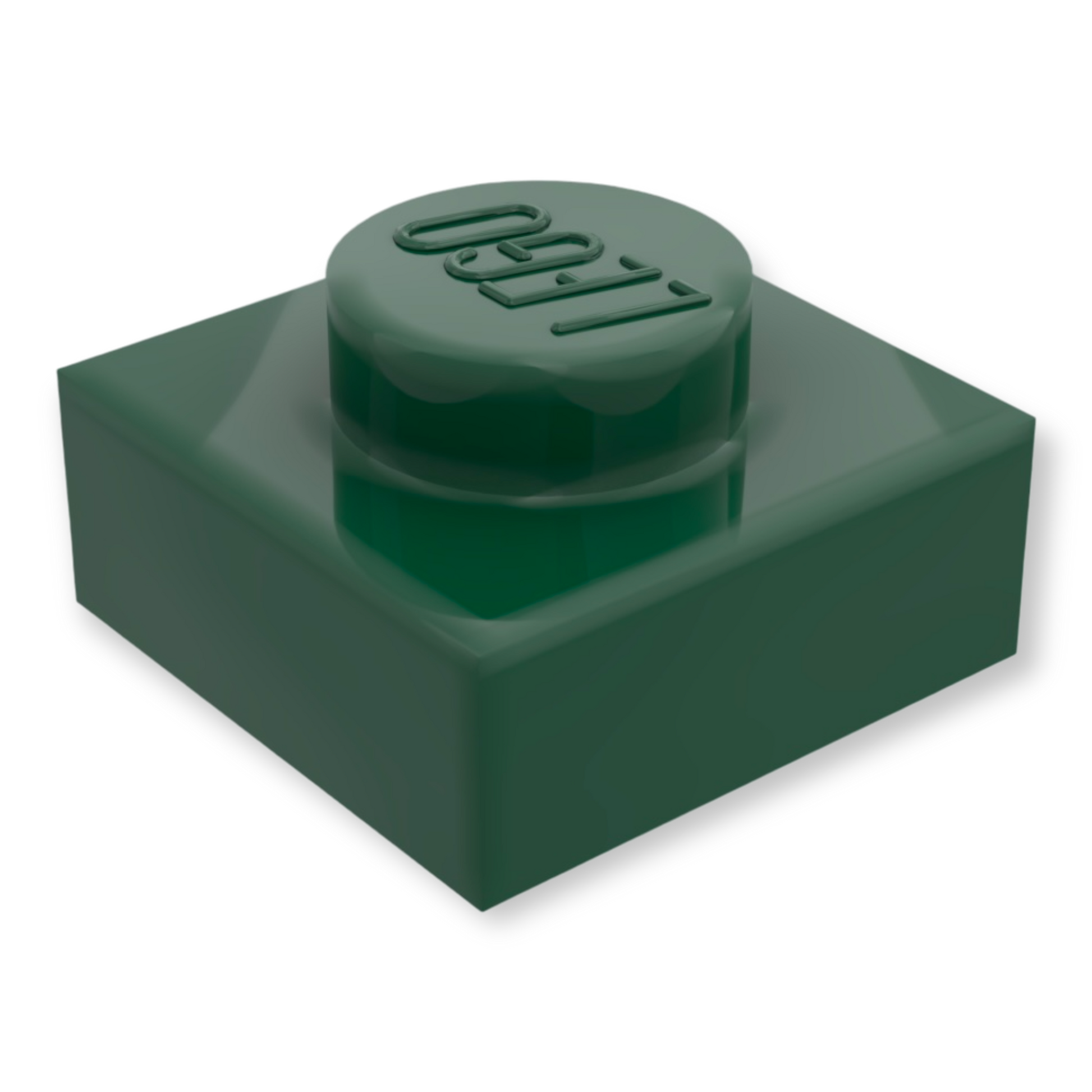 LEGO Plate 1x1 - Dunkelgrün