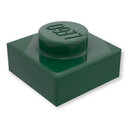 LEGO Plate 1x1 - Dunkelgrün