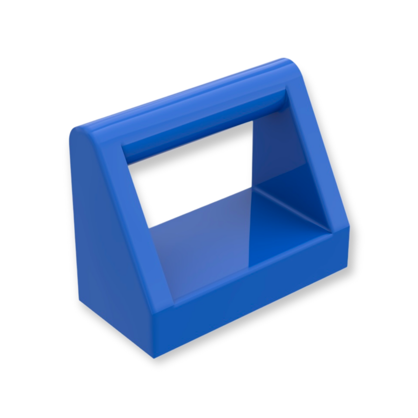 LEGO Tile Modified 1x2 with Bar Handle in Blue