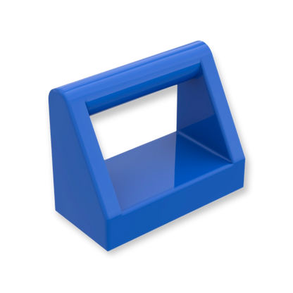 LEGO Tile Modified 1x2 with Bar Handle in Blue