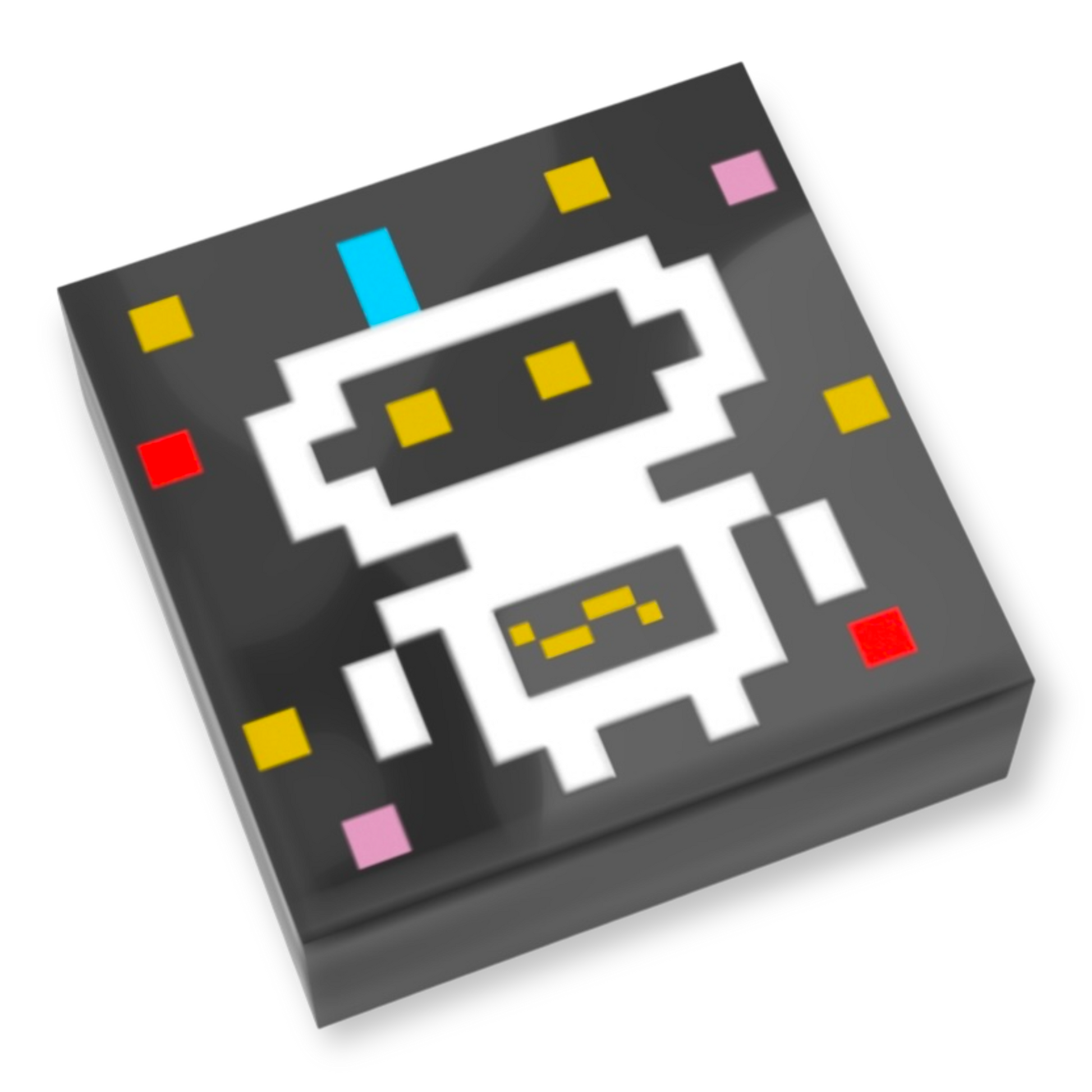 LEGO Tile 1x1 - Retro-Videospiel Roboter