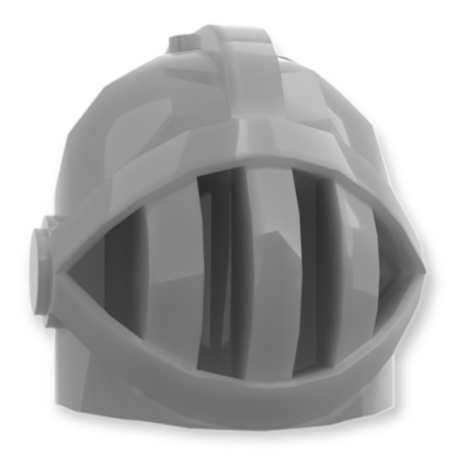 LEGO Hut / Helm - Ritterhelm in Flat Silver