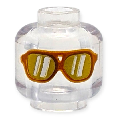 LEGO Minifiguren Kopf - 4358 Transparent Sonnenbrille