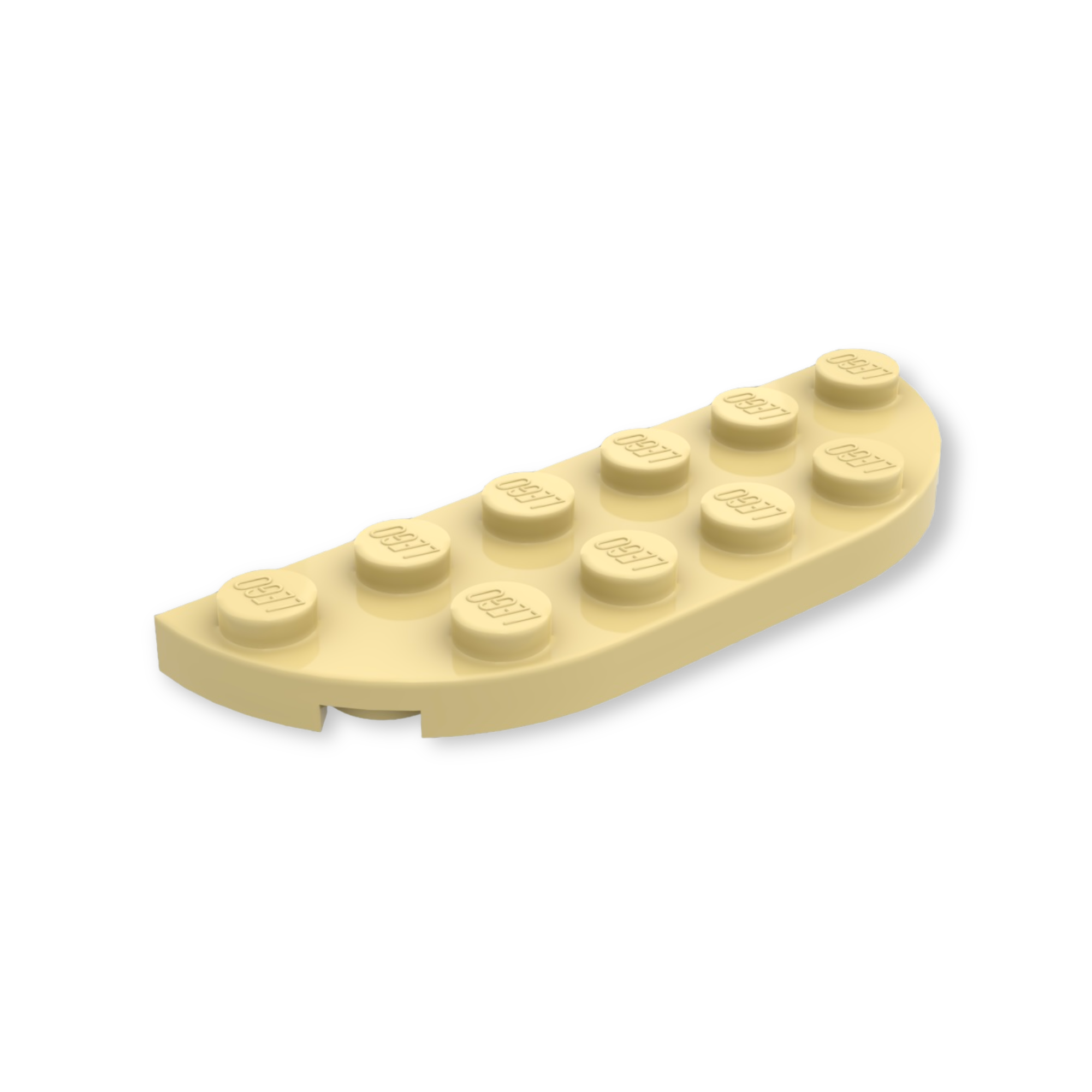 LEGO Plate Round Corner 2x6 Double in Tan – Mjaysbricks.de®