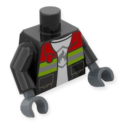 LEGO Minifiguren Torso 6931 - Offene Feuerwehr-Jacke