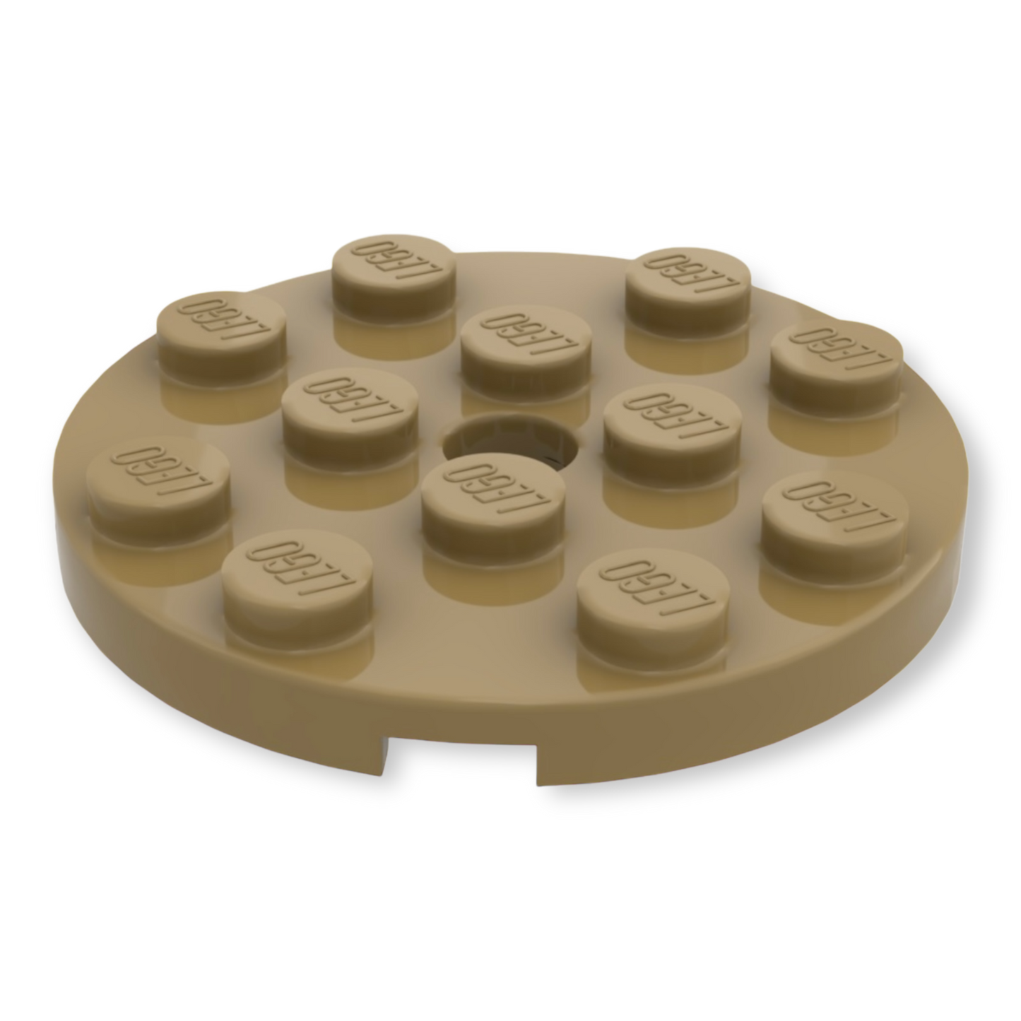 LEGO Plate Round 4x4 - Dark Tan