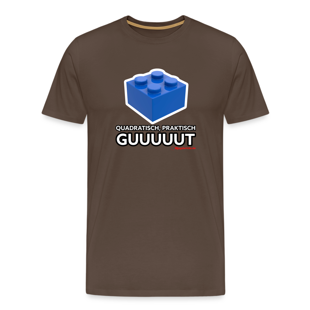 T-Shirt QUADRATISCH PRAKTISCH GUUUUUT - Edelbraun