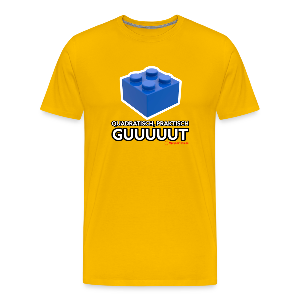 T-Shirt QUADRATISCH PRAKTISCH GUUUUUT - Sonnengelb