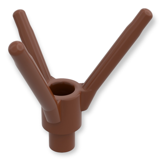 LEGO Plant Flower Stem in Reddish Brown