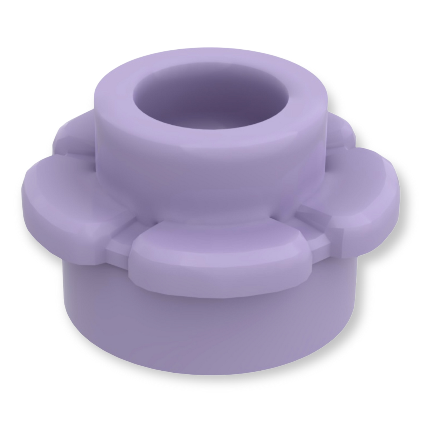 LEGO Plate Round 1x1 Flower - Medium Lavender