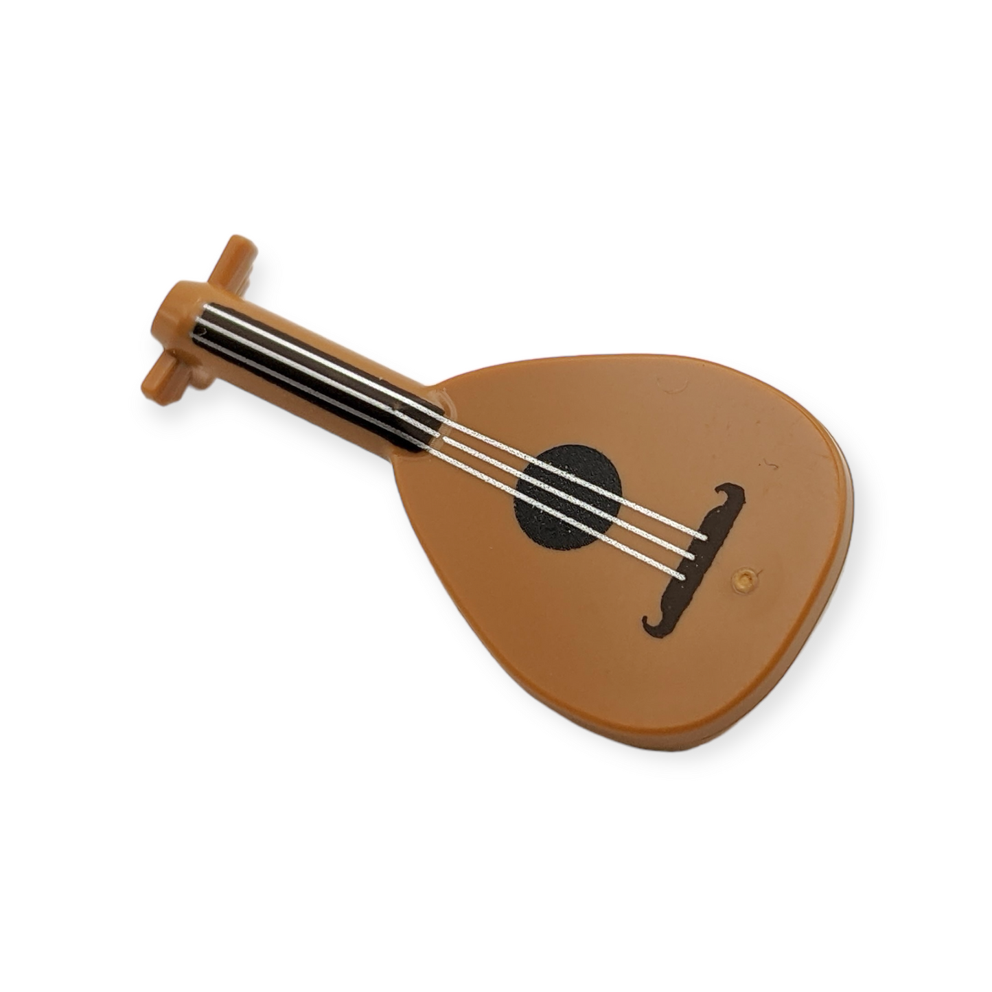 LEGO Laute - Lute with Dark Brown Neck and Silver Strings