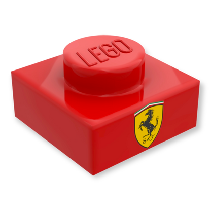 LEGO Plate 1x1 - Ferrari Logo