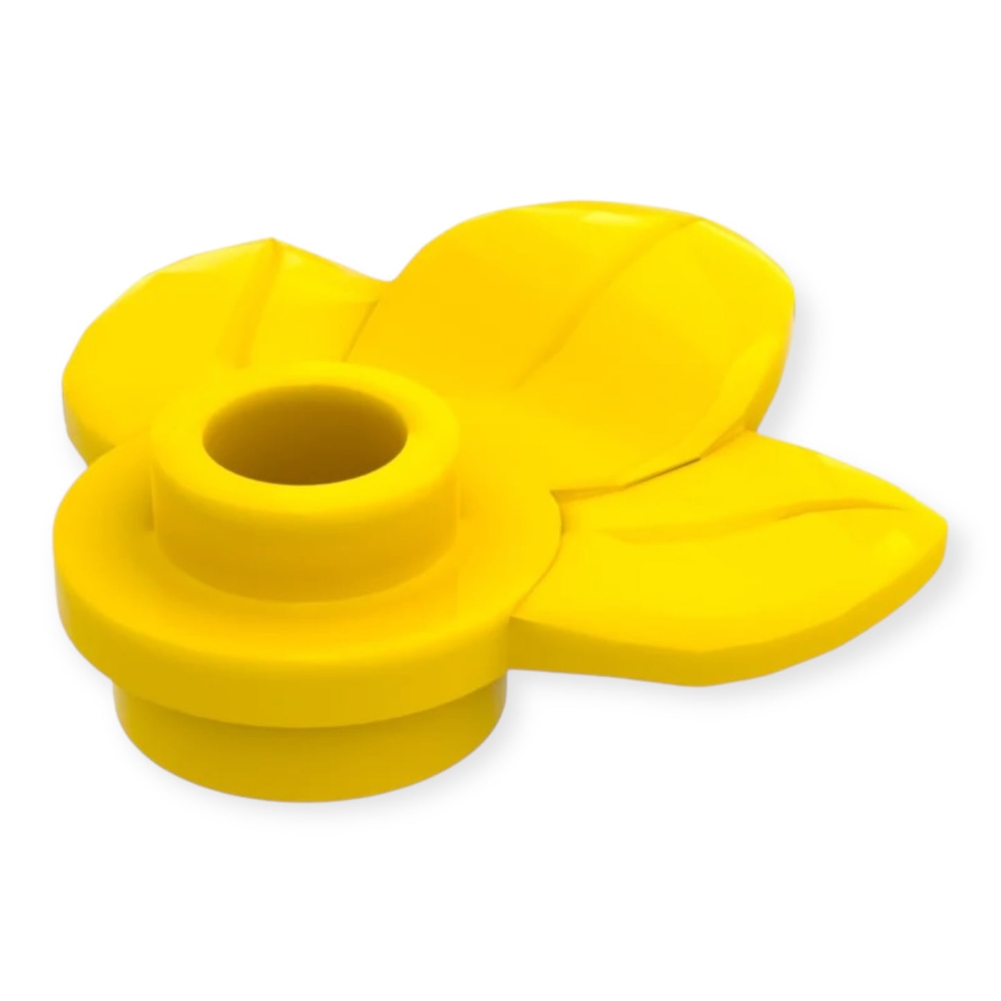 LEGO Pflanze Plate 1x1 mit 3 Blättern - Yellow