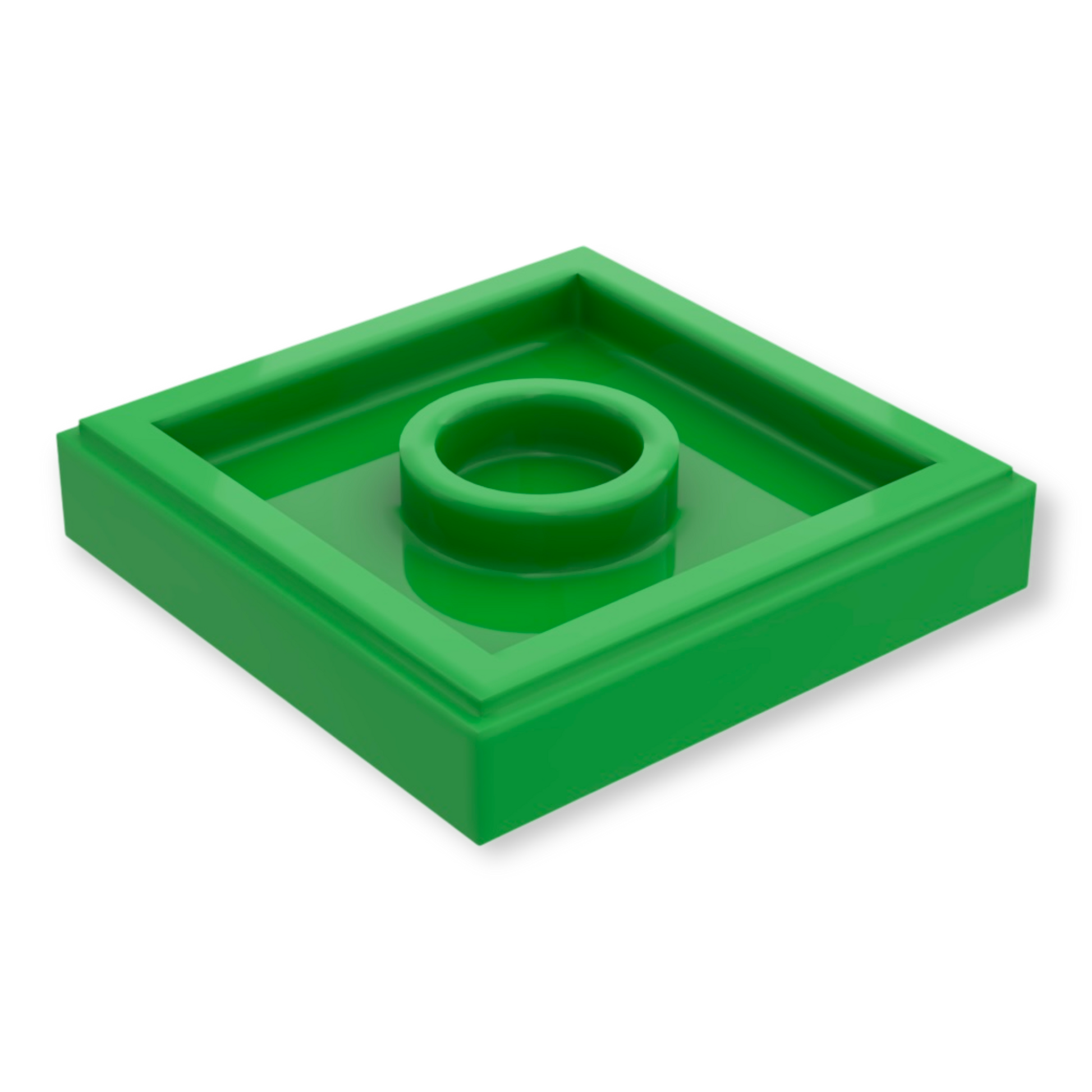 LEGO Tile Modified 2x2 Jumperplate - Hellgrün