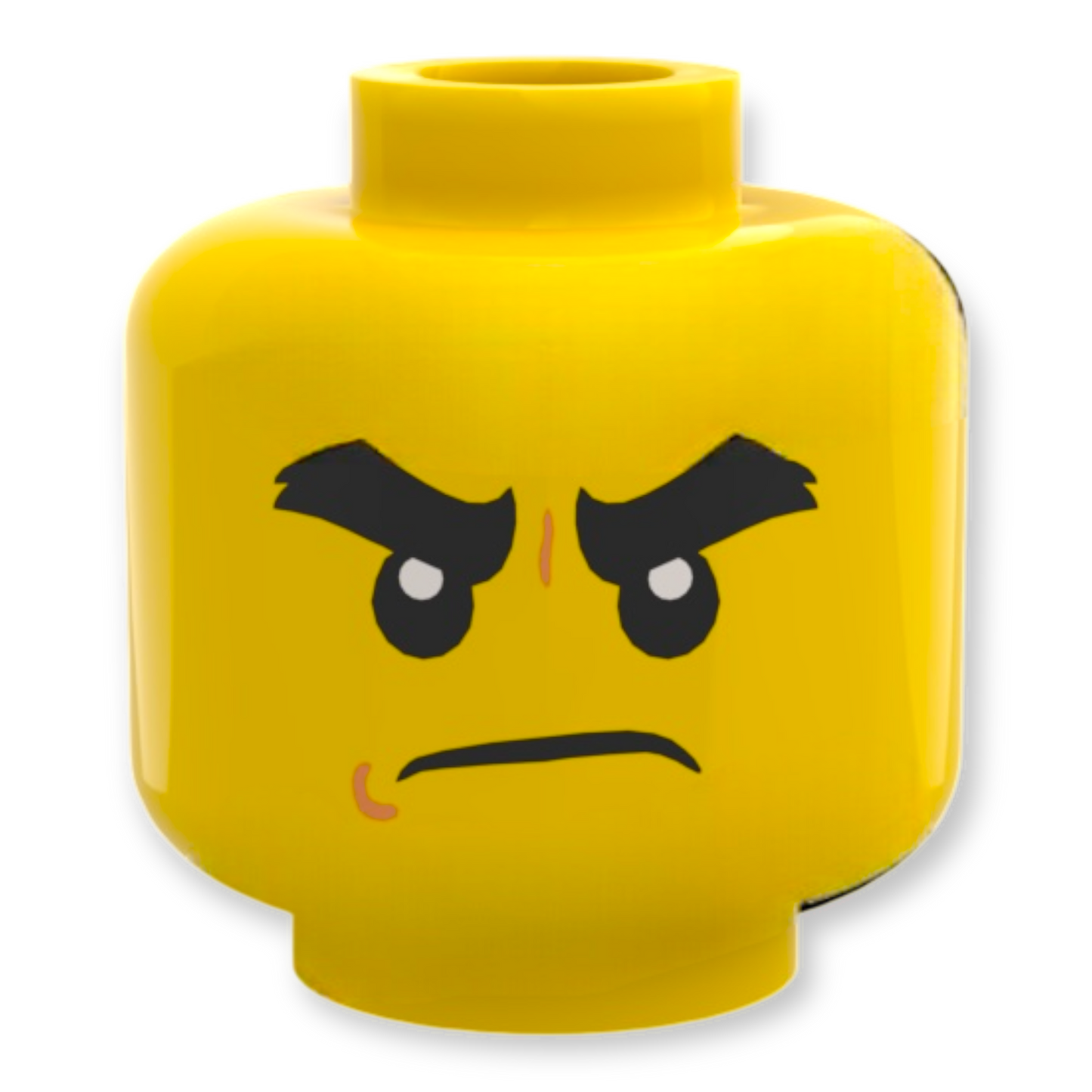 LEGO Minifigure Head - 2258 - Double-Sided Smiling / Angry