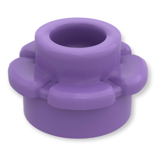 LEGO Plate Round 1x1 Flower - Lavender