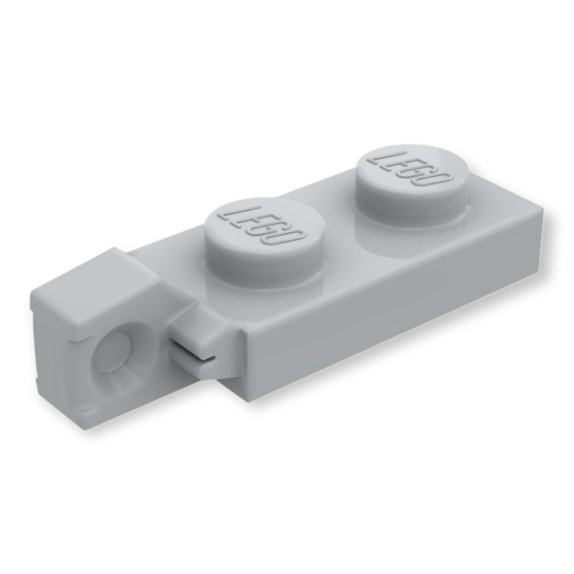 LEGO Hinge Plate 1x2 Locking with 1 Finger on End - Hellgrau