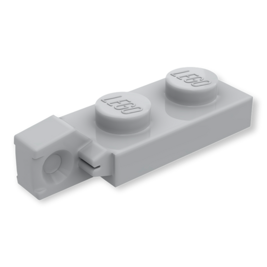 LEGO Hinge Plate 1x2 Locking with 1 Finger on End - Hellgrau