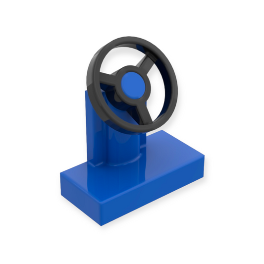 LEGO steering wheel in blue