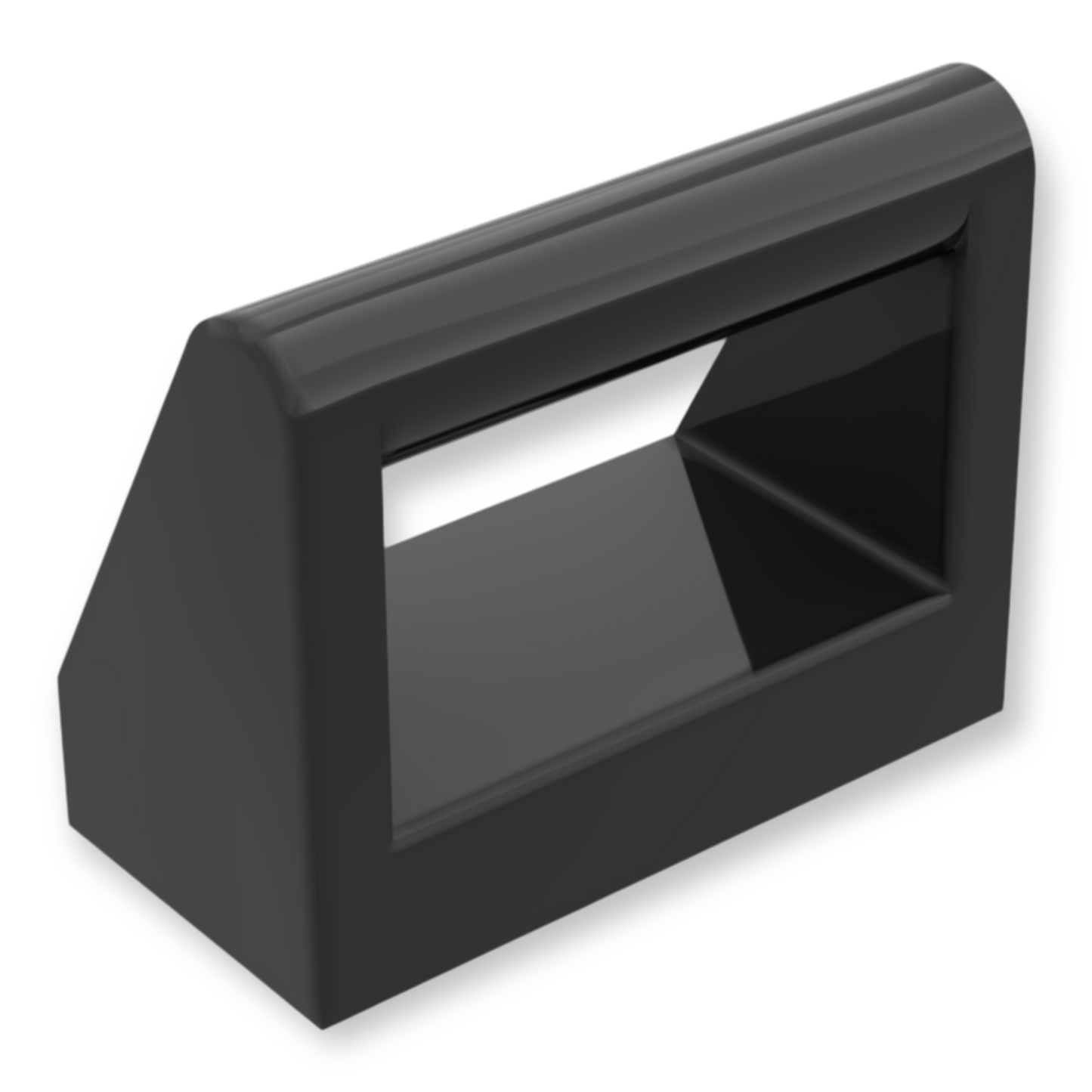 LEGO Tile Modified 1x2 with Bar Handle in Schwarz