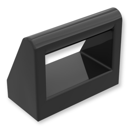 LEGO Tile Modified 1x2 with Bar Handle in Schwarz