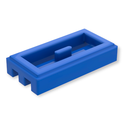 LEGO Tile Modified 1-2 Grille - Blue