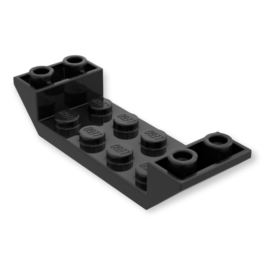 LEGO Slope Inverted 45 6x2 Double with 2x4 Cutout in Schwarz