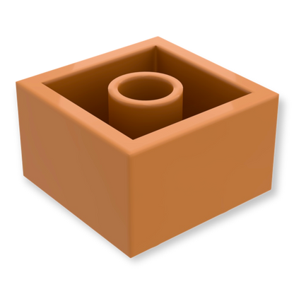 LEGO Brick 2x2 - Medium Nougat