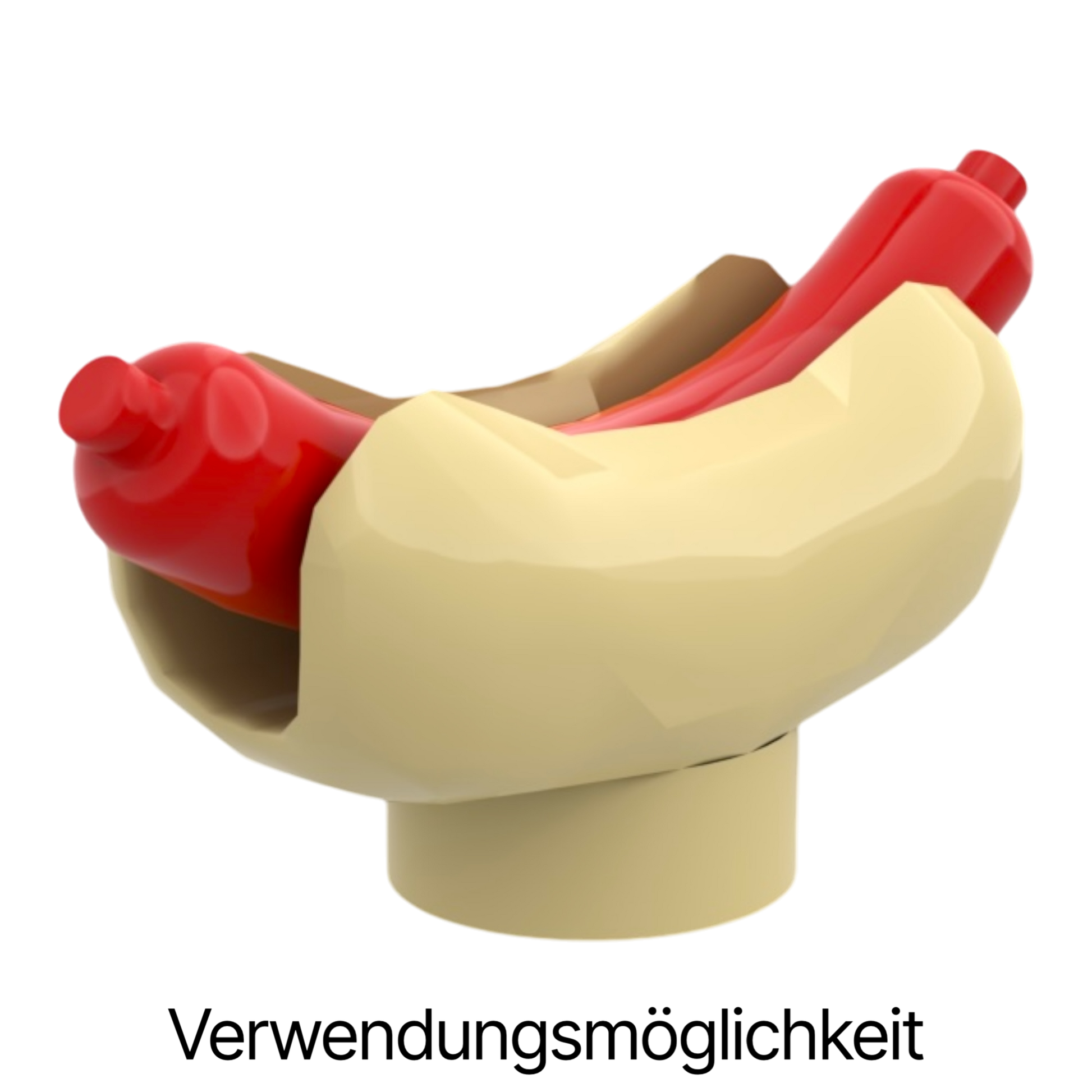 LEGO Hot Dog Wurst - Red