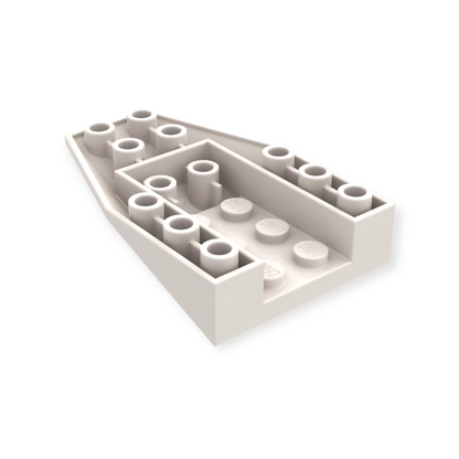 Bloc LEGO Wedge 6x4 Triple Inverted en Blanc