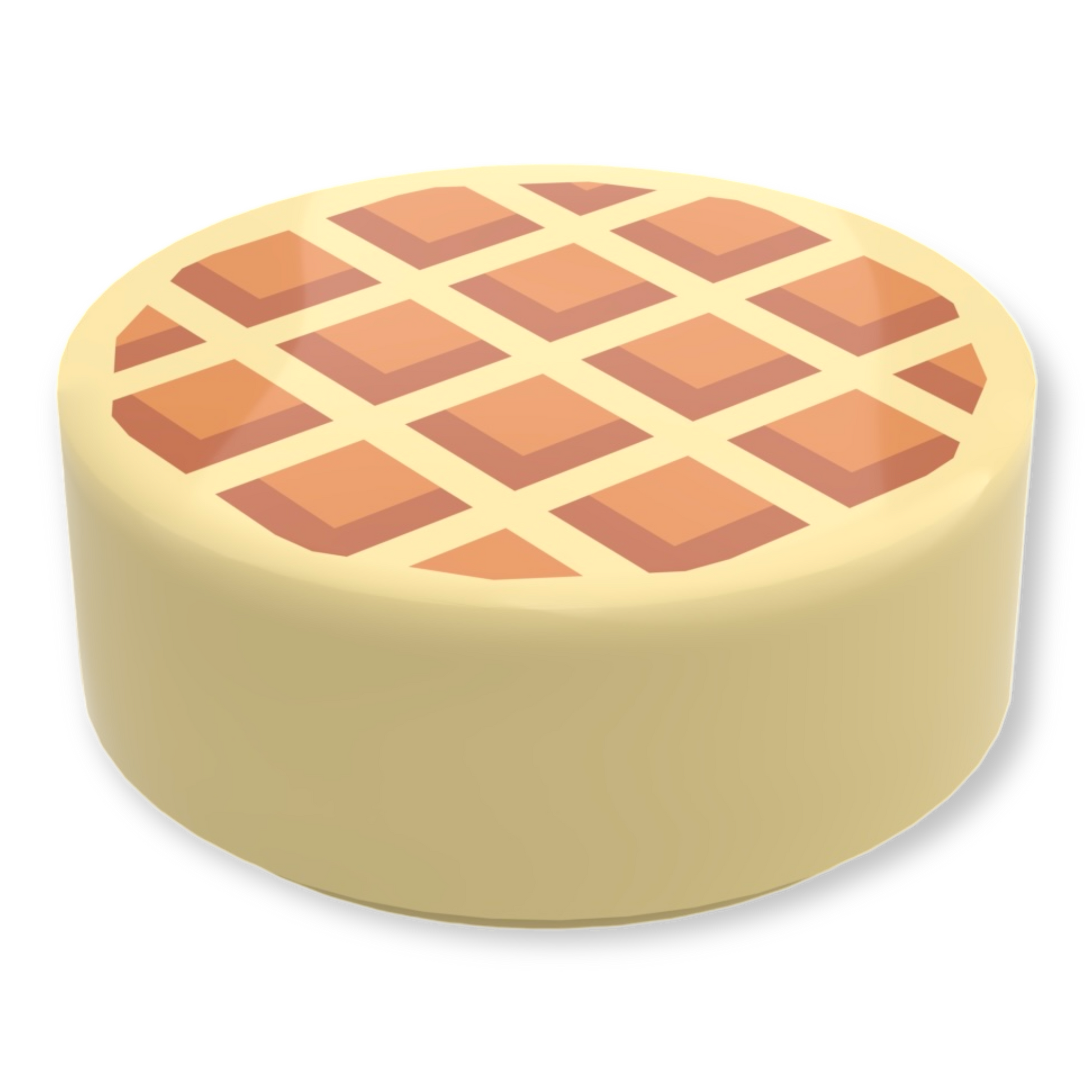 LEGO Tile Round 1x1 - Waffel