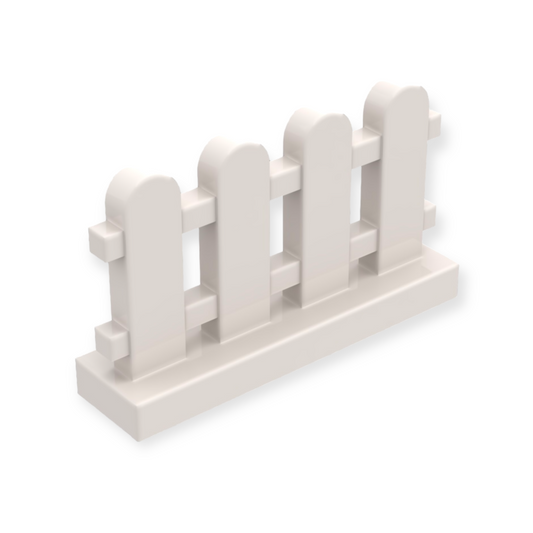LEGO Fence 1x4x2 Paled - White