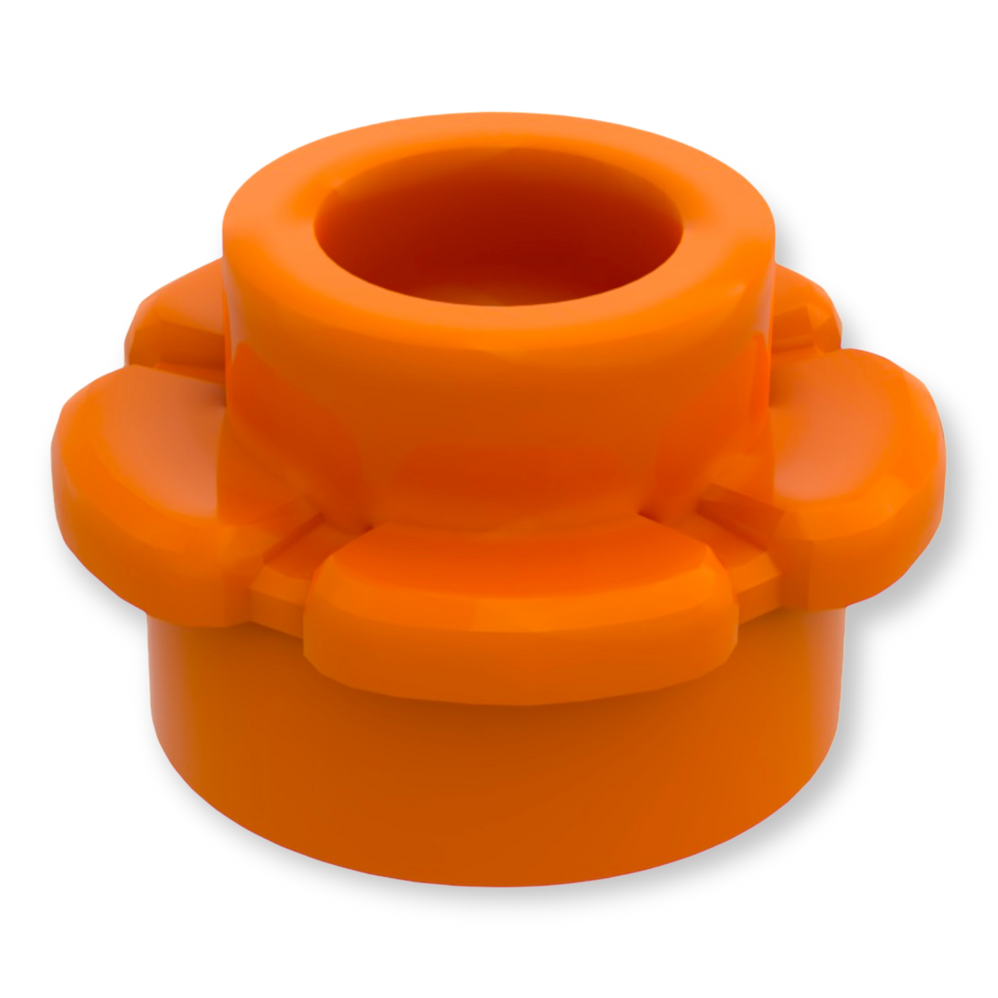 LEGO Plate Round 1x1 Flower - Orange