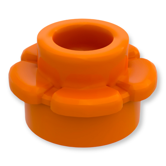 LEGO Plate Round 1x1 Flower - Orange