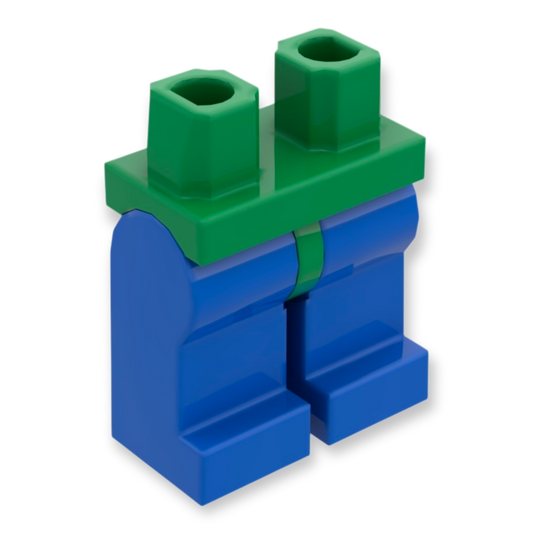 LEGO Minifigure Legs - Green / Blue