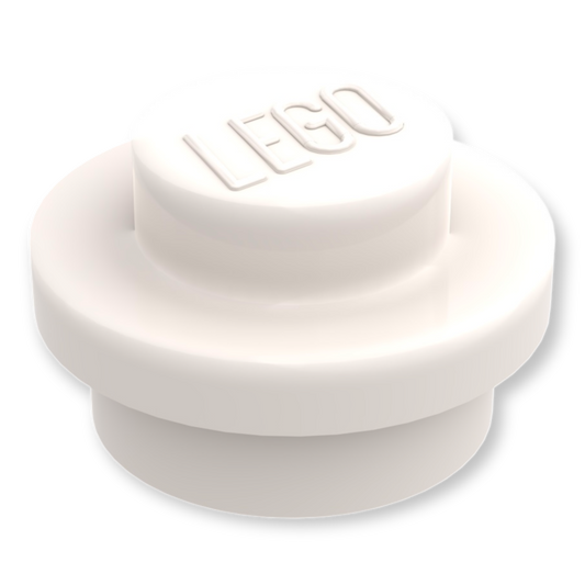 LEGO Plate Round 1x1 - Weiß