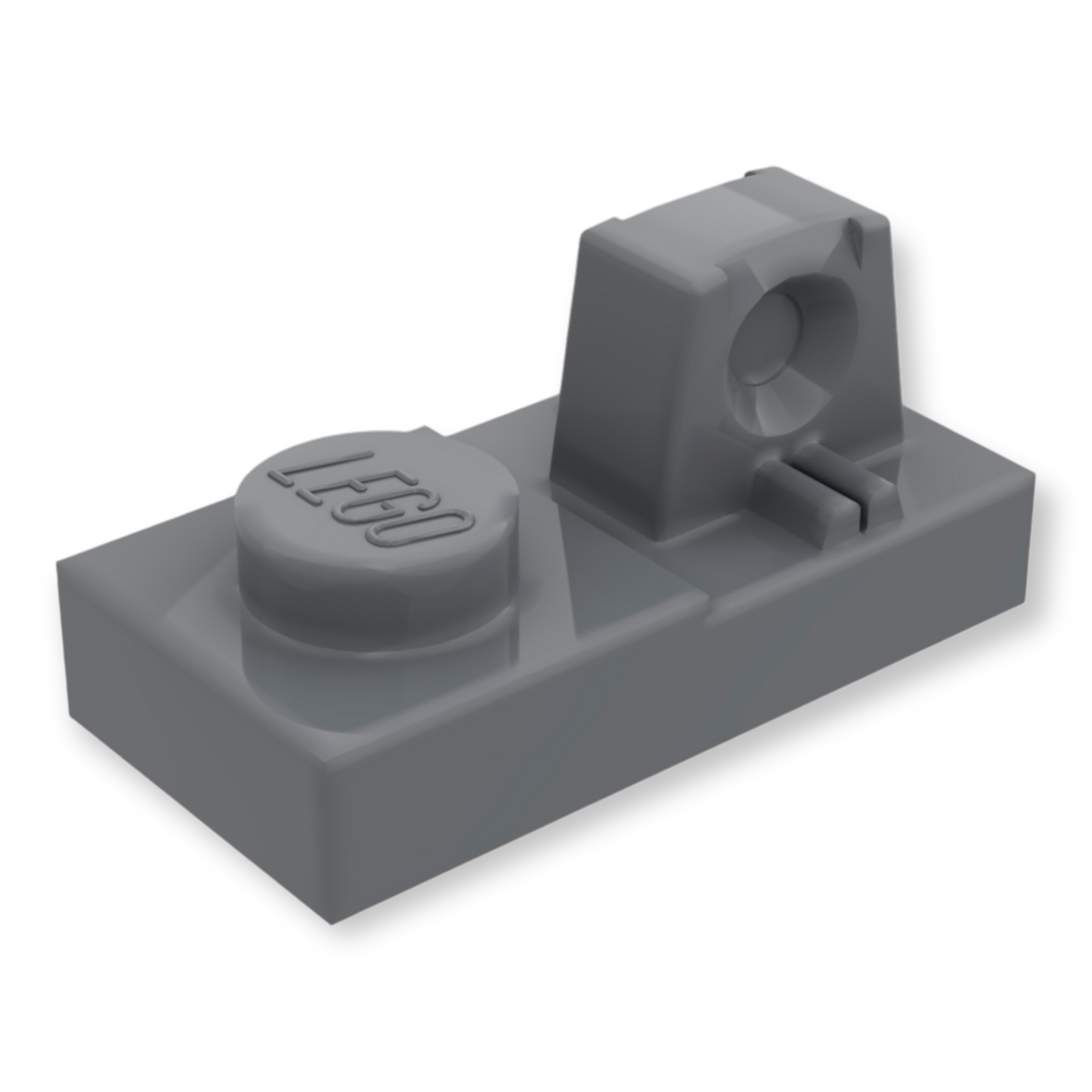 LEGO Hinge Plate 1x2 Locking with 1 Finger on Top - Dunkelgrau