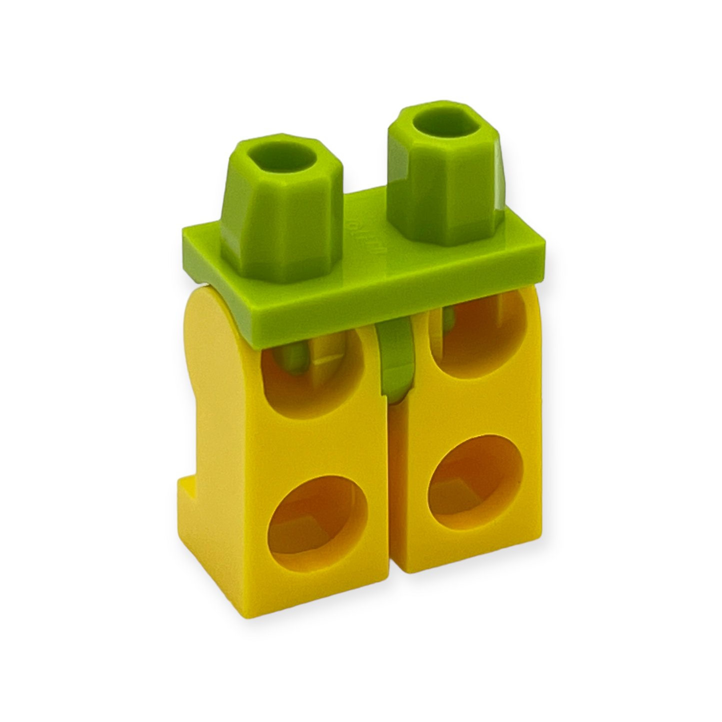 LEGO Hips and Legs - 2246 Yellow Legs with Lime Leotard / Swimsuit Bottom