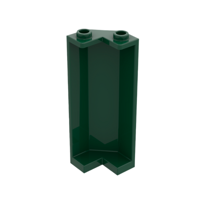 LEGO Panel 2x2x5 Corner Wall - Dark Green