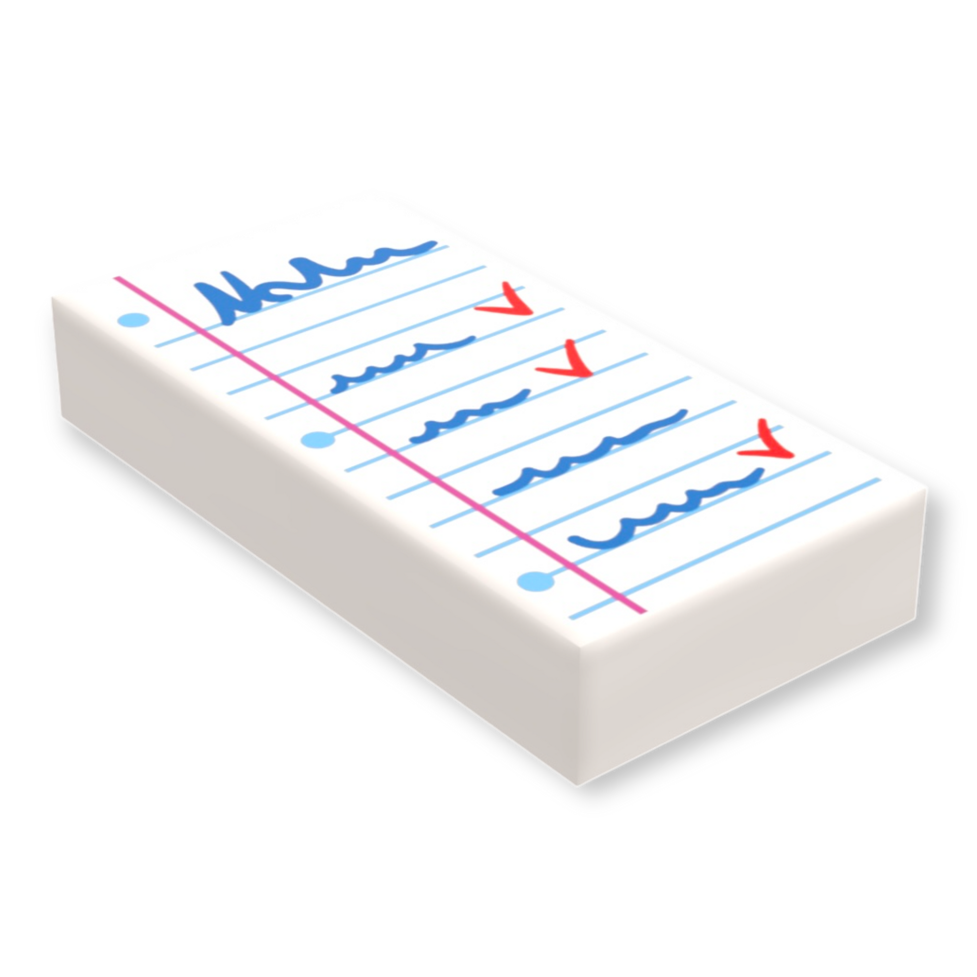 LEGO 1x2 Tile - Notizzettel