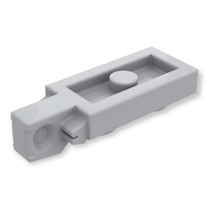 LEGO Hinge Plate 1x2 Locking with 1 Finger on End - Hellgrau